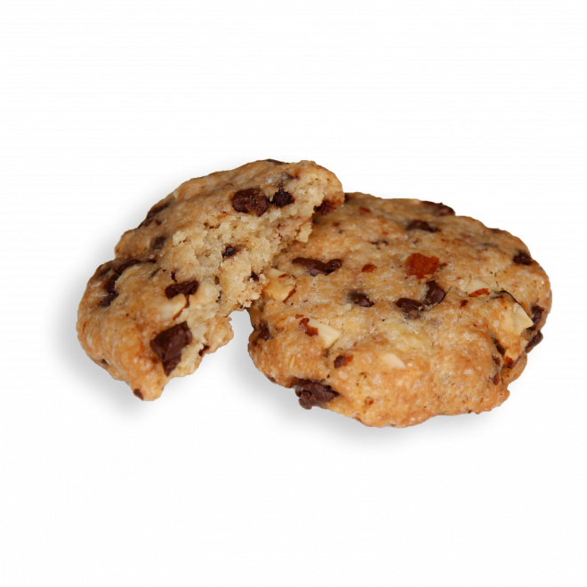 Cookie Chocolat - Amande - Eclats de chocolat noir et éclats d'amande